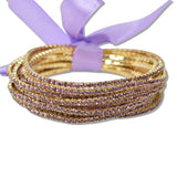 99771, CRYSTAL RHINESTONE STRETCH BRACELET SET