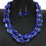 99808, RESIN BEAD MULTI LAYERED NECKLACE