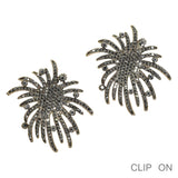 99840, CRYSTAL RHINESTONE CLIP ON EARRING