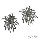 99840, CRYSTAL RHINESTONE CLIP ON EARRING