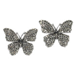 99851, BUTTERFLY CRYSTAL RHINESTONE EARRING