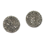 99853, ROUND CRYSTAL RHINESTONE EARRING