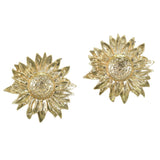 99860, SUNFLOWER METAL STUD EARRING