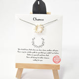 99896, GOLD DIPPED, "CHANCE" FRESHWATER PEARL BEAD NECKLACE