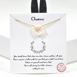 99896, GOLD DIPPED, "CHANCE" FRESHWATER PEARL BEAD NECKLACE