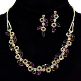 99928, MARQUISE ACCENT CRYSTAL RHINESTONE NECKLACE