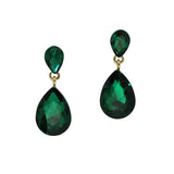 99939, TEARDROP RHINESTONE DANGLE EARRING