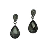 99939, TEARDROP RHINESTONE DANGLE EARRING
