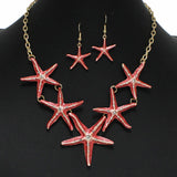 99977, STARFISH ENAMEL NECKLACE