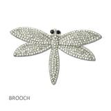 114695, PAVE RHINESTONE DRAGONFLY BROOCH