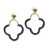Denim Wrapped Scalloped Hoop Earrings – Gold · JE10439G_JK 9