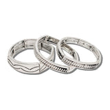 Western Stacked Twisted Rope Stretch Bracelet Set – Silver Burnished · JB1244-SB_JOL 9