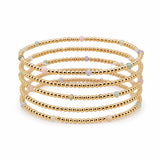 Dainty Beaded Multi Layered Stretch Bracelet