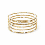 Dainty Beaded Multi Layered Stretch Bracelet - view 2