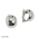 107957, GEOMETRIC METAL CLIP ON EARRING