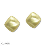 108351, GEOMETRIC METAL CLIP ON EARRING