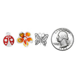 88665, BUTTERFLY GARDEN THEME STUD EARRING SET