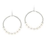 107879, PEARL ACCENT BEADED ROUND DANGLE EARRING