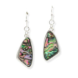 107170, GEOMETRIC ABALONE DANGLE EARRING