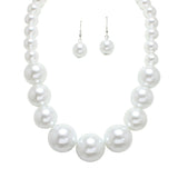 108405, BOLD SINGLE PEARL STRAND NECKLACE