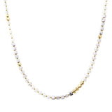 Square Agate Stone Accent Glass Beaded Necklace - view 4