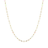107875, GEOMETRIC GLASS BEADED NECKLACE