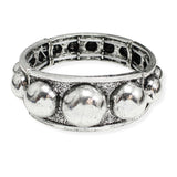 107177, WESTERN BALL TEXTURED STRETCH BRACELET