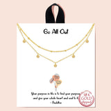 90206, "GO ALL OUT" DAINTY DOUBLE LAYERED NECKLACE