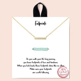 77022, DAINTY "FOOTPRINTS" NECKLACE
