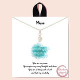 90318, "MUSE" GOLD DIPPED, MUSIC NOTE DAINTY NECKLACE