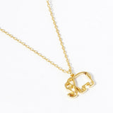 108514, NEVER FORGET DAINTY ELEPHANT CHARM NECKLACE