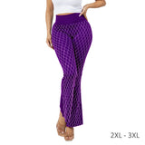 108372, WAFFLE PATTERN CRYSTAL EMBELLISHED BLING LEGGINGS