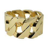 Bold Chain Link Hinged Bangle Bracelet – Gold · BR-2154G DSC8150