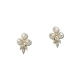 Pearl Marquise Rhinestone Cluster Earrings – Gold/Cream · FE2002-GCR_IJ _DSC8361