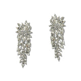 Marquise Rhinestone Cluster Drop Earrings – Silver/Clear · FE1996-SCRY_IJ _DSC8368