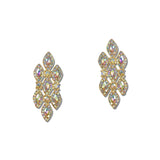 Marquise Rhinestone Cluster Statement Earrings – Gold/AB · FE1978-GAB_IJ _DSC8388