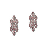 Marquise Rhinestone Cluster Statement Earrings – Silver/Pink · FE1978-SLTRO_IJ _DSC8389