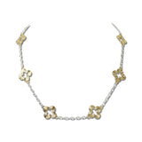 Open Quatrefoil Station Necklace – Gold/Silver · NW3640MU_WT _DSC8489
