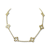 Open Quatrefoil Station Necklace – Gold · NW3640GD_WT _DSC8490