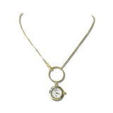 Round Watch Pendant Necklace – Gold · NW40556GD_WT _DSC8494