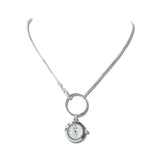 Round Watch Pendant Necklace – Silver · NW40556SV_WT _DSC8495