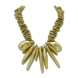 Spike Fringe Statement Necklace – Worn Gold · JN11473MG_JK _DSC8534