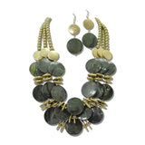 Marbled Resin Disc Layered Necklace Set – Worn Gold/Grey · JN11580GGY_JK _DSC8552