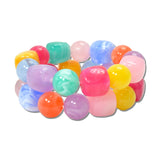 2 Piece Chunky Resin Cube Round Bead Bracelet Set – Multi · MBR5788MU-2_PK _DSC8611