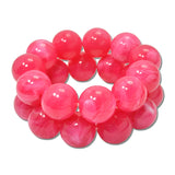 Marbled Bead Double Strand Stretch Bracelet – Fuchsia · MBR5778FU_PK _DSC8619