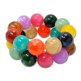 Marbled Bead Double Strand Stretch Bracelet – Multi · MBR5778MU_PK _DSC8622