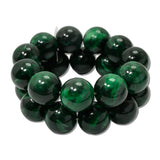 Marbled Bead Double Strand Stretch Bracelet – Dk.Green · MBR5778DGR_PK _DSC8626