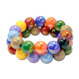 Iridescent Round Bead Stretch Bracelet Set – Dk.Multi · MBR5777MU-4_PK _DSC8631