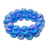Crackled Acrylic Bead Stretch Bracelet Set – Blue · MBR5785BL_PK _DSC8633