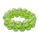 Crackled Acrylic Bead Stretch Bracelet Set – Green · MBR5785DGR_PK _DSC8637